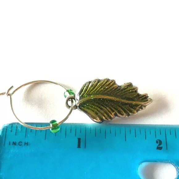 Leaf Earrings Fall Thanksgiving Autumn Tree Leaves Halloween Harvest Plated - Picture 8 of 9